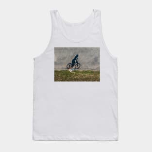 Cyclist on the road Tank Top